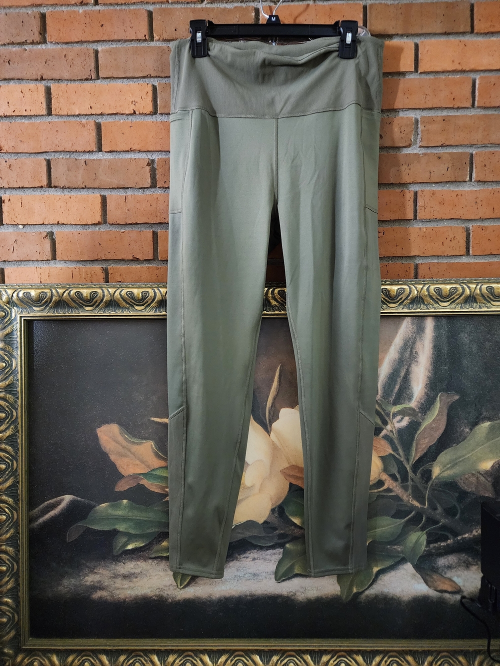 Columbia Olive Green High-Waist Leggings XL - Picture 2 of 12